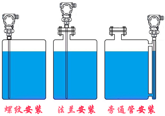 高低位浮球液位計(jì)安裝示意圖