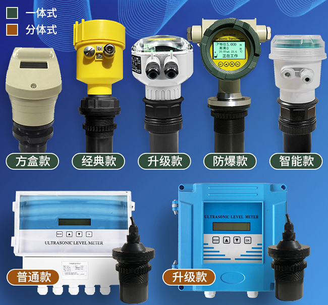 側(cè)壁式超聲波液位計(jì)產(chǎn)品分類圖
